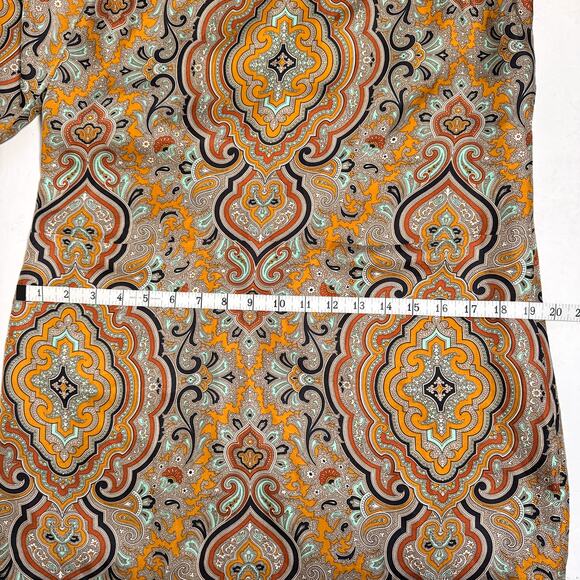 J.Crew Collection Jules Silk Fall Dress Italian Paisley Shift Size 4 - Picture 11 of 13